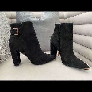 Ted Baker Suede heeled boots size 10